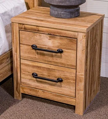 Maystonna – Two Drawer Night Stand – Brown