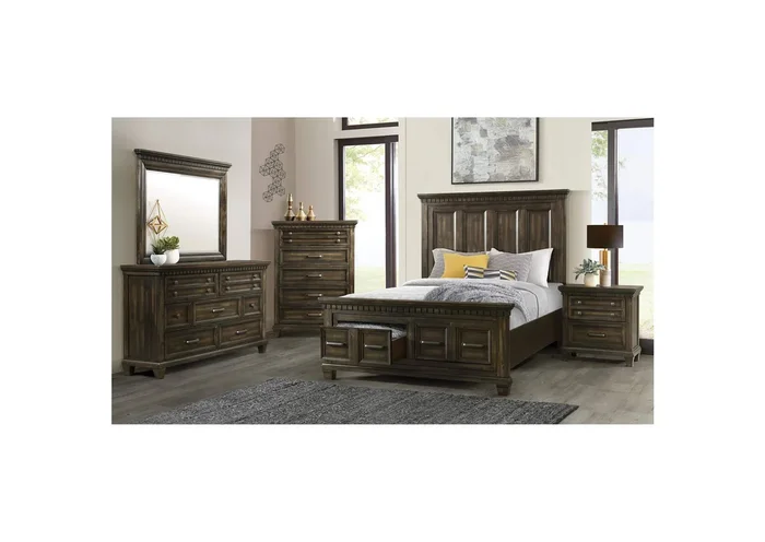 Mccoy 7 – Drawer Dresser In Charcoal