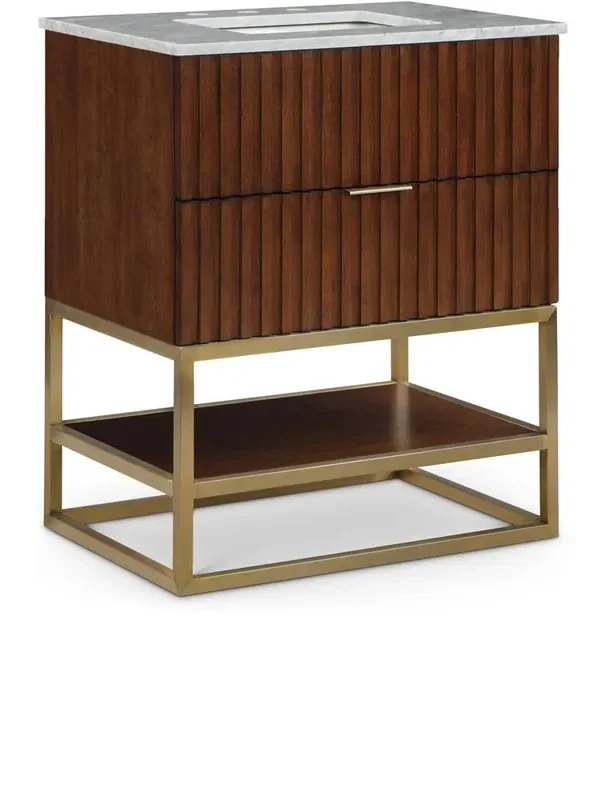 Meridian Furniture – Monad Walnut Bathroom Vanity – 404Walnut-30