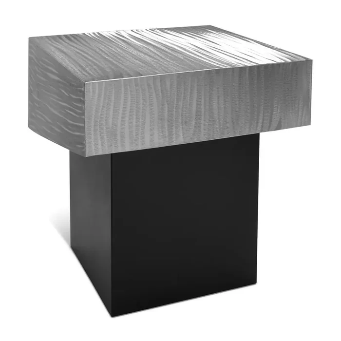 Meridian Furniture – Palladium Silver End Table – 255-ET