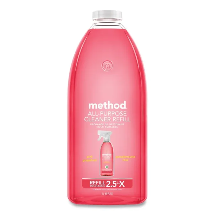 Method® All Surface Cleaner, Grapefruit Scent, 68 Oz Plastic Bottle, 6/carton