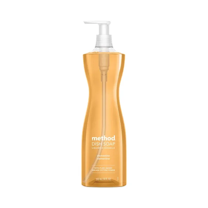 Method® Dish Soap, Clementine, 18 Oz Pump Bottle