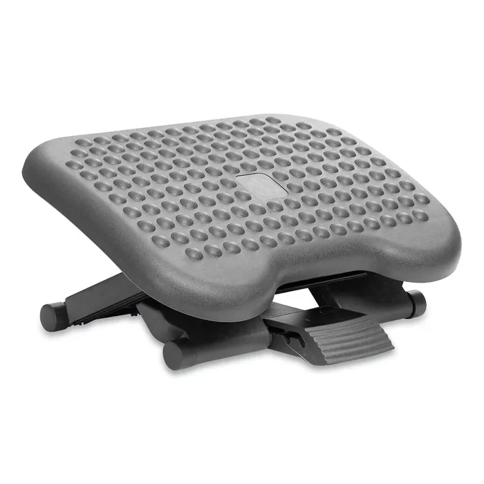 Mind Reader Comfy Footrest, 18w x 13.4d x 4.3h, Black