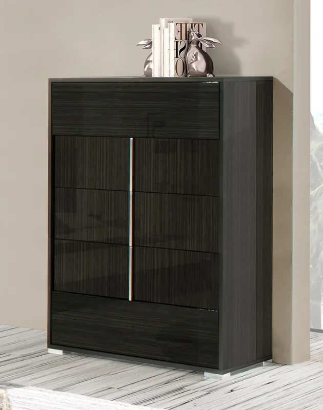 Modrest Ari Modern Grey Lacquer Chest