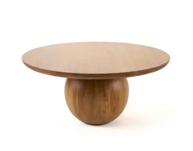 Modrest Refugio – Modern Acacia Round Coffee Table / VGBR-SBA-4755