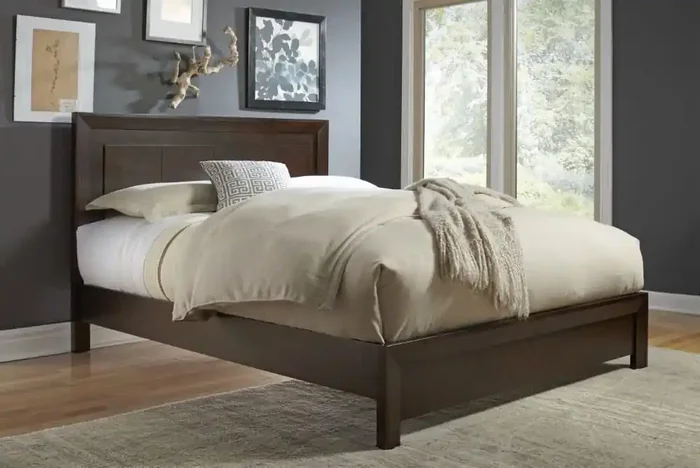 Modus Furniture – Element Queen Size Platform Bed in Chocolate Brown – 4G22F5