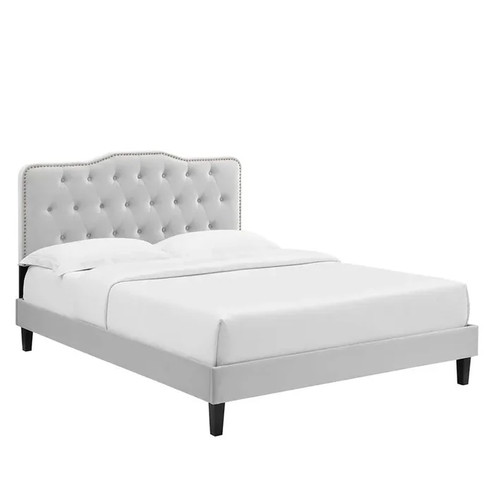 Modway – Amber Tufted Performance Velvet King Platform Bed – MOD-6786-LGR