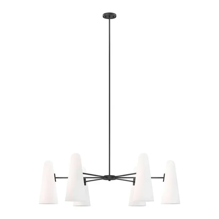 Modway – Beacon 6-Light Chandelier – EEI-5648-OPA-BLK