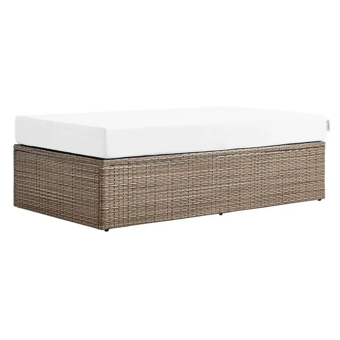 Modway – Convene Outdoor Patio Outdoor Patio Rectangle Ottoman – EEI-6248-CAP-WHI