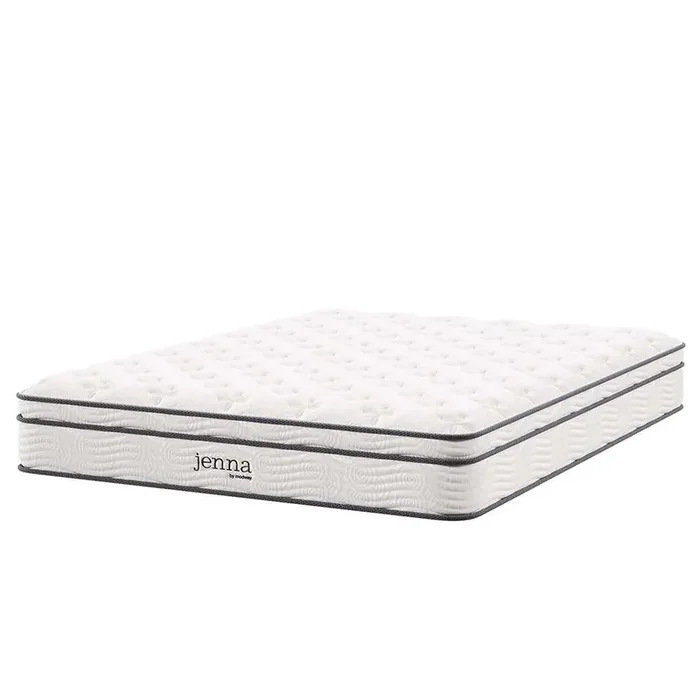 Modway – Jenna 10in Innerspring and Foam Queen Mattress – MOD-5770-WHI