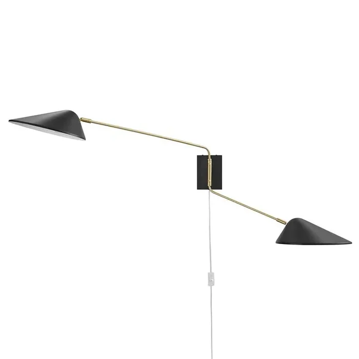 Modway – Journey 2-Light Swing Arm Wall Sconce – EEI-5294-BLK