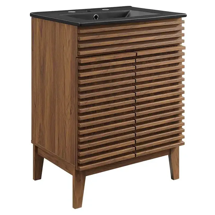 Modway – Render 24in Bathroom Vanity – EEI-5350-WAL-BLK