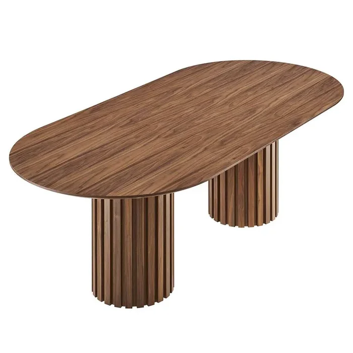 Modway – Senja 95in Oval Dining Table – EEI-6065-WAL-SET