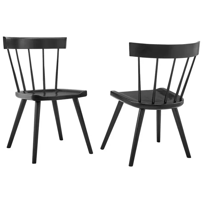 Modway – Sutter Wood Dining Side Chair (Set of 2) – EEI-6082-BLK