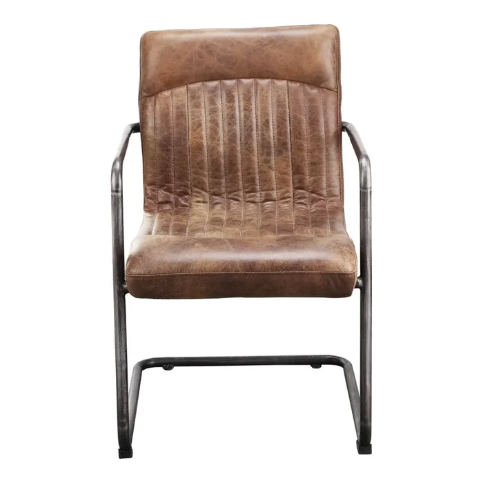 Moes Home – Ansel Arm Chair in Light Brown (Set of 2) – PK-1052-03