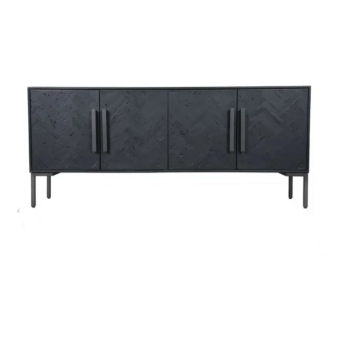 Moes Home – Fishbone Sideboard Black – QM-1003-02