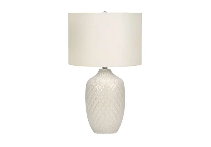 Monarch Specialties – Lighting, 25inH, Table Lamp, Cream Ceramic, Ivory / Cream Shade, Transitional – I 9707