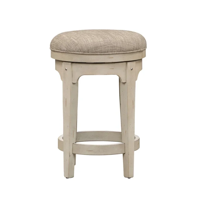 Morgan Creek – Console Swivel Stool – White