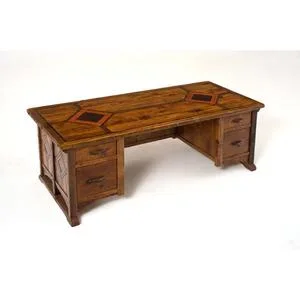 Mustang Canyon Executive’s Desk – (plain Top Side & Front Panels)