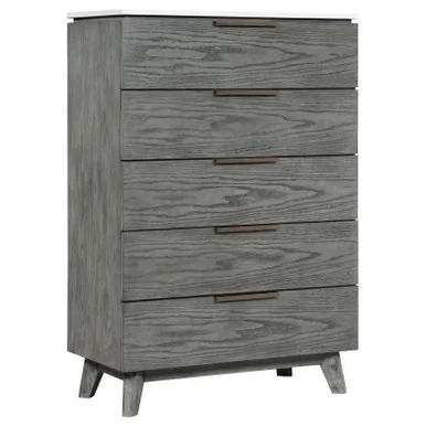 Nathan 5-drawer Bedroom Chest Grey / CS-224605