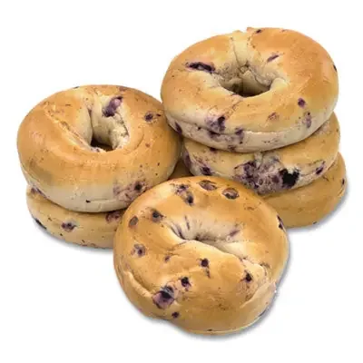 National Brand Fresh Blueberry Bagels, 6/Pack