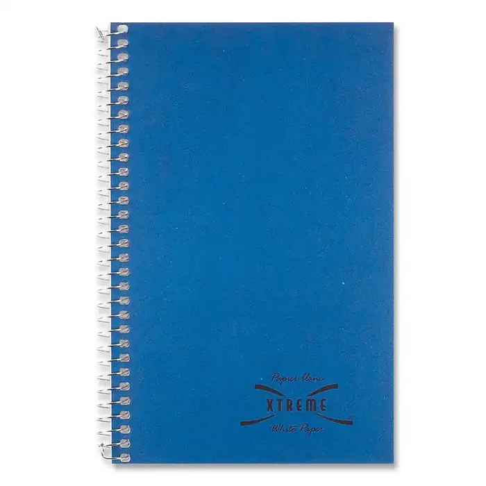National® Three-Subject Wirebound Notebooks, Unpunched, Medium/College Rule, Blue Cover, (150) 9.5 x 6 Sheets