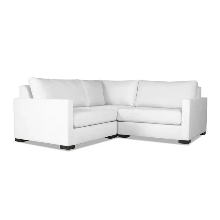 Nativa Interiors – Chester Modular L-Shaped Sectional Mini 90in Off White – SEC-CHST-DP-AR3-3PC-PF-WHITE
