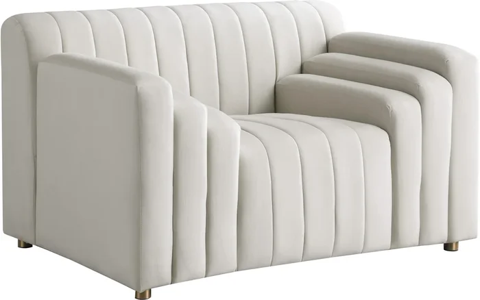 Naya Cream Velvet Chair