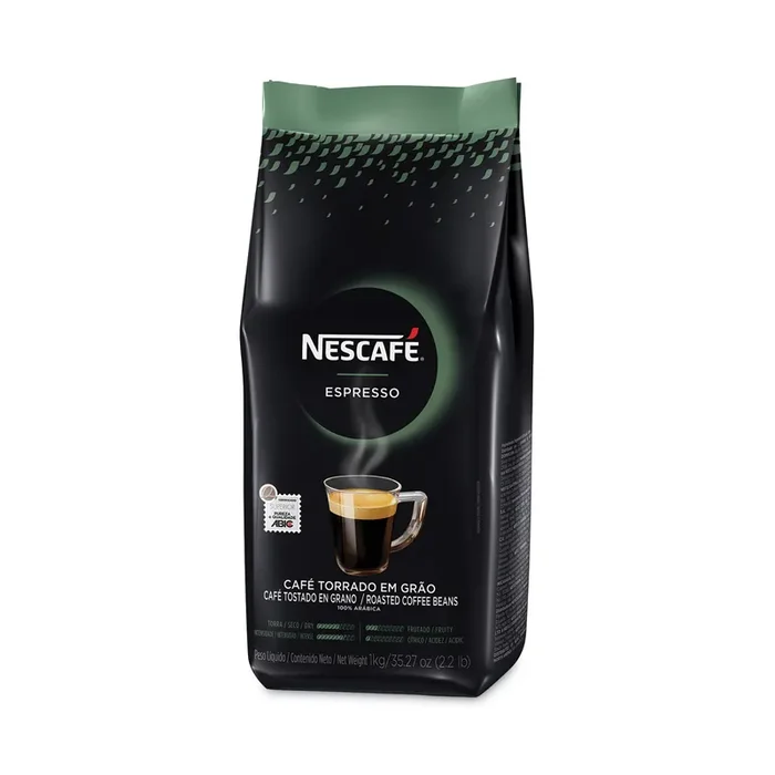 Nescafé® Espresso Whole Bean Coffee, Arabica, 2.2 Lb Bag, 6/Carton