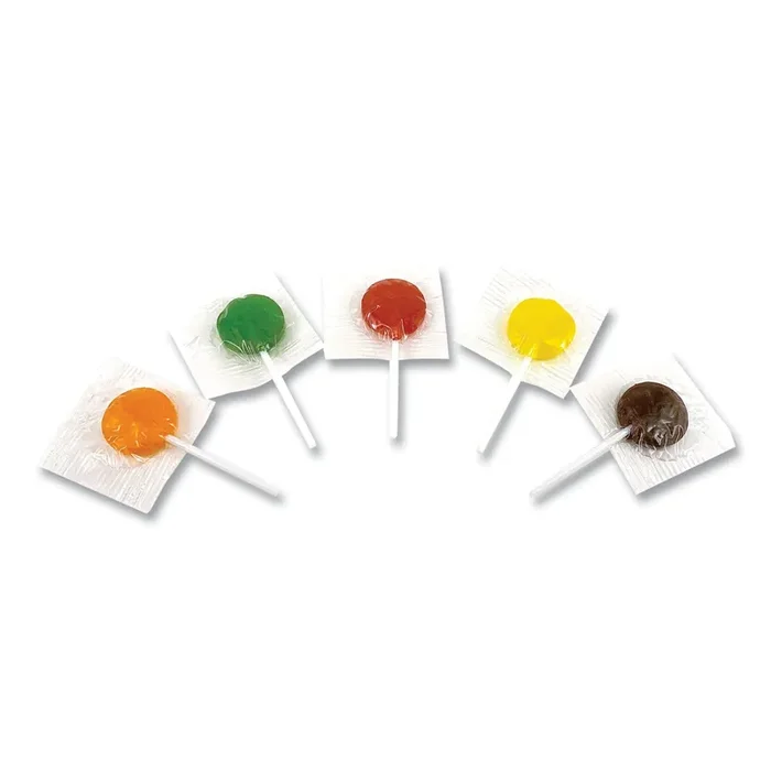 Office Snax® Lick Stix Suckers, Randomly Assorted Flavors, 1.85 lb/Bag