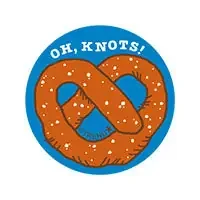 Oh, Knots!, Pretzel scent Retro Scratch ‘n Sniff Stinky Stickers®