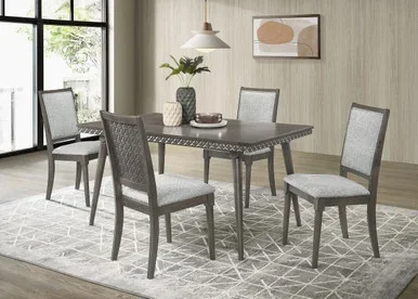 Onslow 5-piece 59-inch Rectangular Dining Set Dark Brown / CS-108621-S5