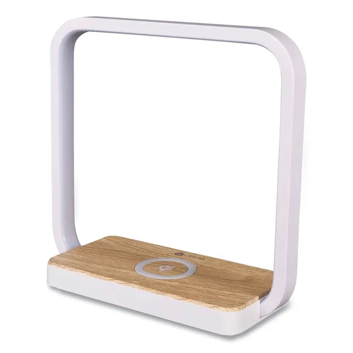 OttLite® Wireless Charging Station with Night Light, USB, White