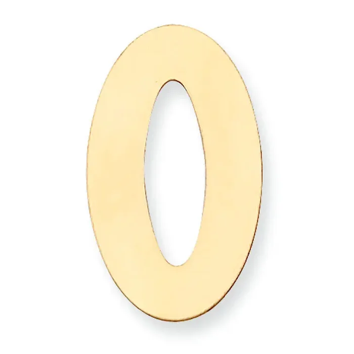 Oval with Hole Stamping 14k Yellow Gold YG1112