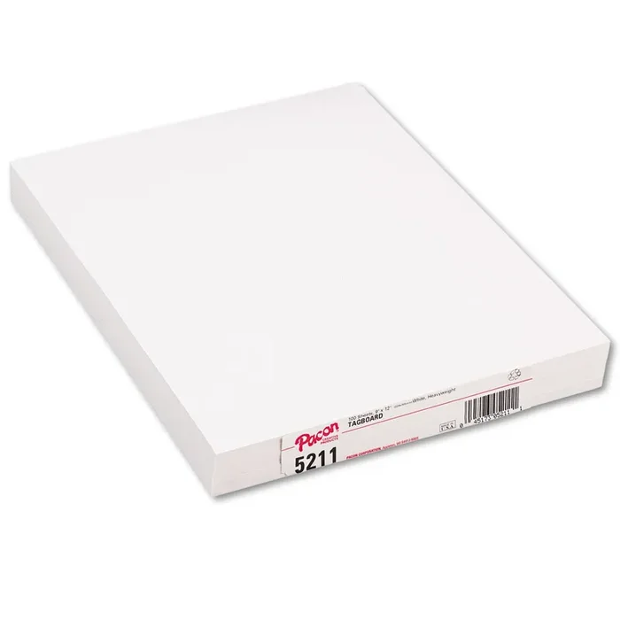 Pacon® Heavyweight Tagboard, 12 X 9, White, 100/pack