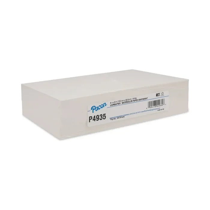 Pacon® UCreate Watercolor Paper, 90 lb Text Weight, 6 x 9, 200/Pack