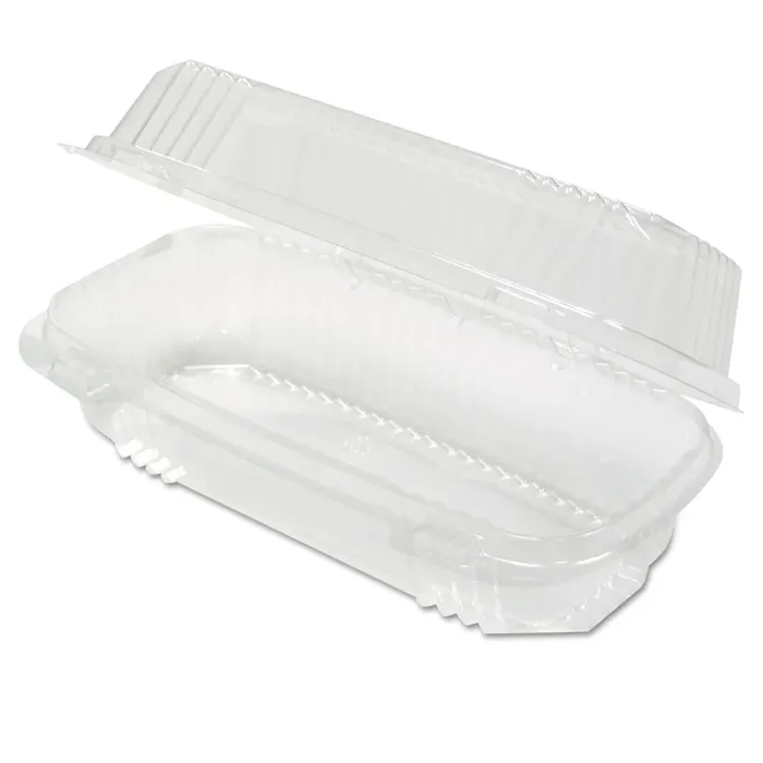 Pactiv Evergreen ClearView SmartLock Hinged Lid Container, 23 oz, 8.5 x 4 x 2.5, Clear, Plastic, 250/Carton