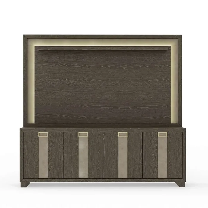 Parker House – Ascent 90 in. TV Console with Hutch and Back Panel – ASC 90-2-DCH