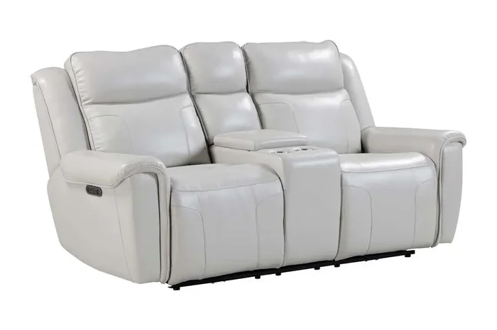 Parker House – Atlantis – Whisper Ivory Power Zero Gravity Console Loveseat – MATL 822CPHZ-WSIV