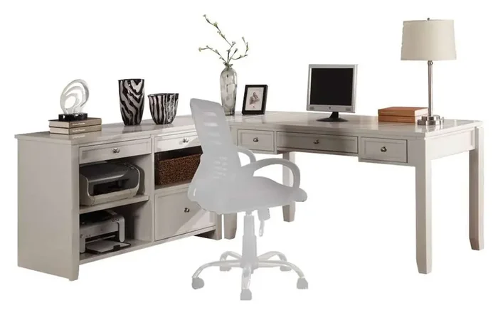 Parker House – Boca L Shape Desk with Credenza – BOC-3PC-LDESK-CDZ