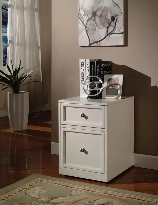 Parker House – Boca Rolling File in Cottage White – BOC 375
