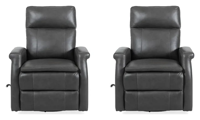 Parker House – Bristol – Raven Swivel Glider Recliner (Set of 2) – MBRS 812GS-2-RAVN