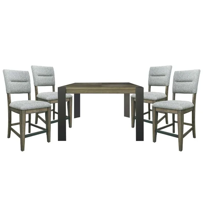 Parker House – Cedar Fork – Dining 54 in. Square Counter Table with 4 counter stools – DCED-5PC-54SQ-2026-SMA