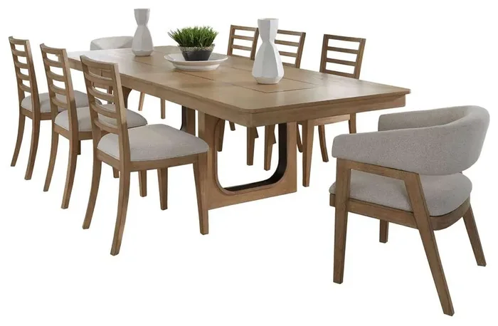 Parker House – Escape – Dining 84 In. Rectangular Extendable Table With 8 Chairs – DESC-9PC-84REC-2118