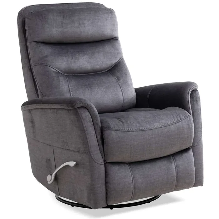 Parker House – Gemini – Capri Charcoal Manual Swivel Glider Recliner – MGEM 812GS-CCH