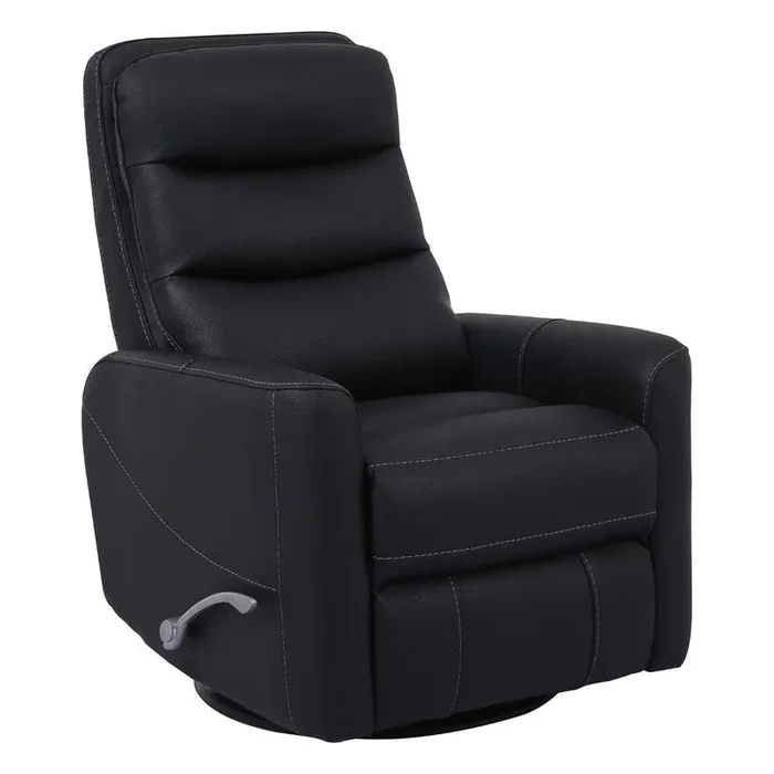 Parker House – Hercules Manual Swivel Glider Recliner in Black – MHER812GS-BLC