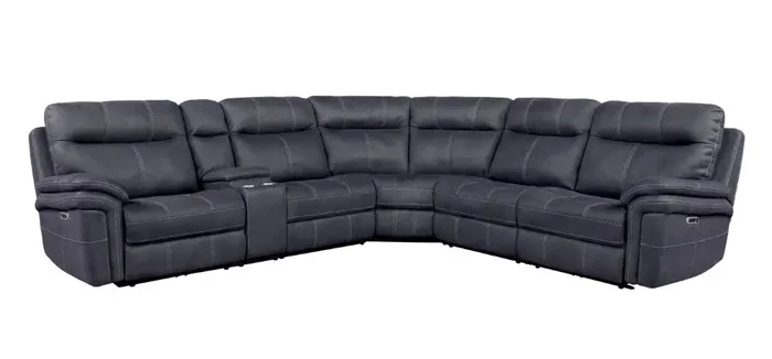 Parker House – Mason Charcoal 6-Piece Sectional – Package A – MMA-PACKA(H)-CHA