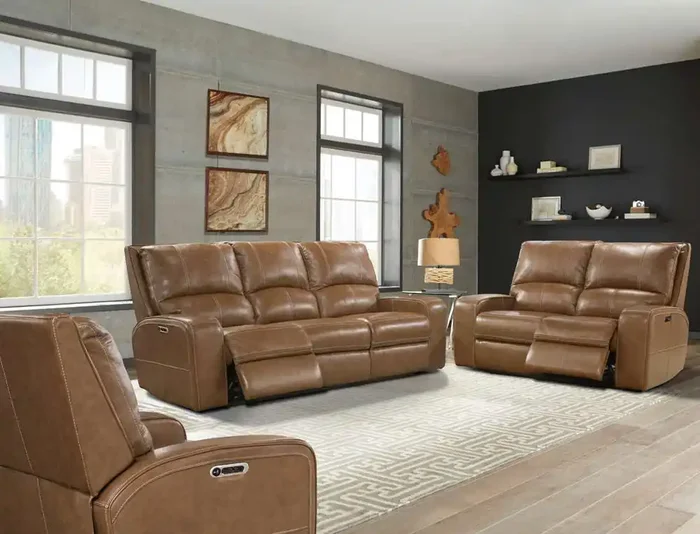 Parker House – Swift – Bourbon Power Reclining Sofa Loveseat and Recliner – MSWI-321PH-BOU