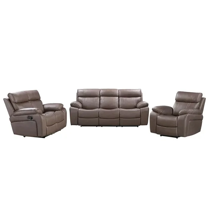 Parker House – Theon – Stokes Toffee Manual Reclining Sofa Loveseat and Recliner – MTHE-421-STOF