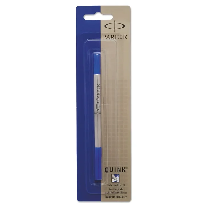 Parker® Refill For Parker Roller Ball Pens, Medium Conical Tip, Blue Ink